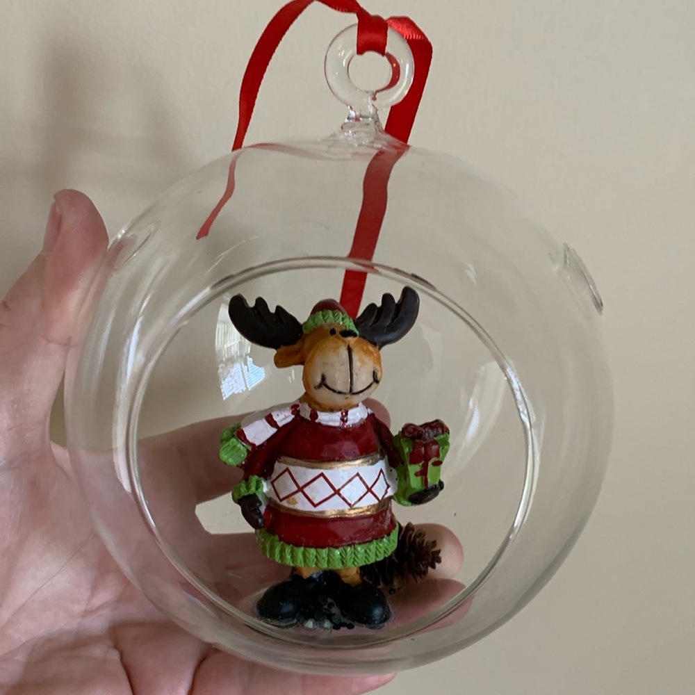 🎁🎄 Holiday large ornament moose 🎄🎁